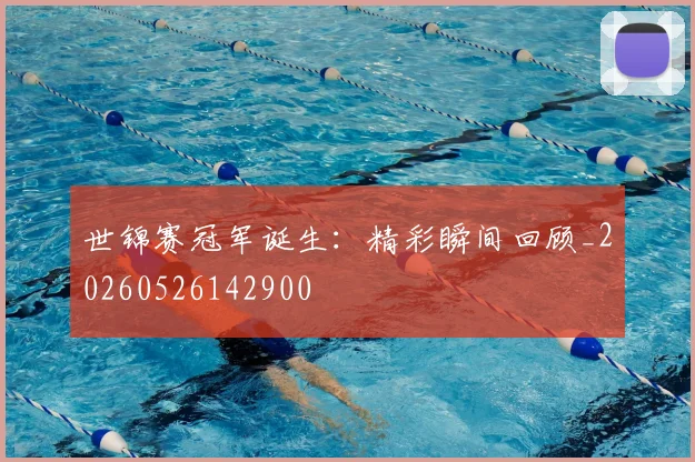 世锦赛冠军诞生：精彩瞬间回顾_20260526142900